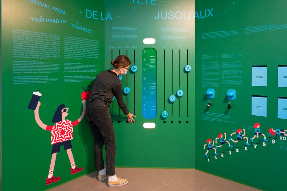 Musée Armand Frappier Laval - Exposition Bouger - Exhibition Design by MASSIVart