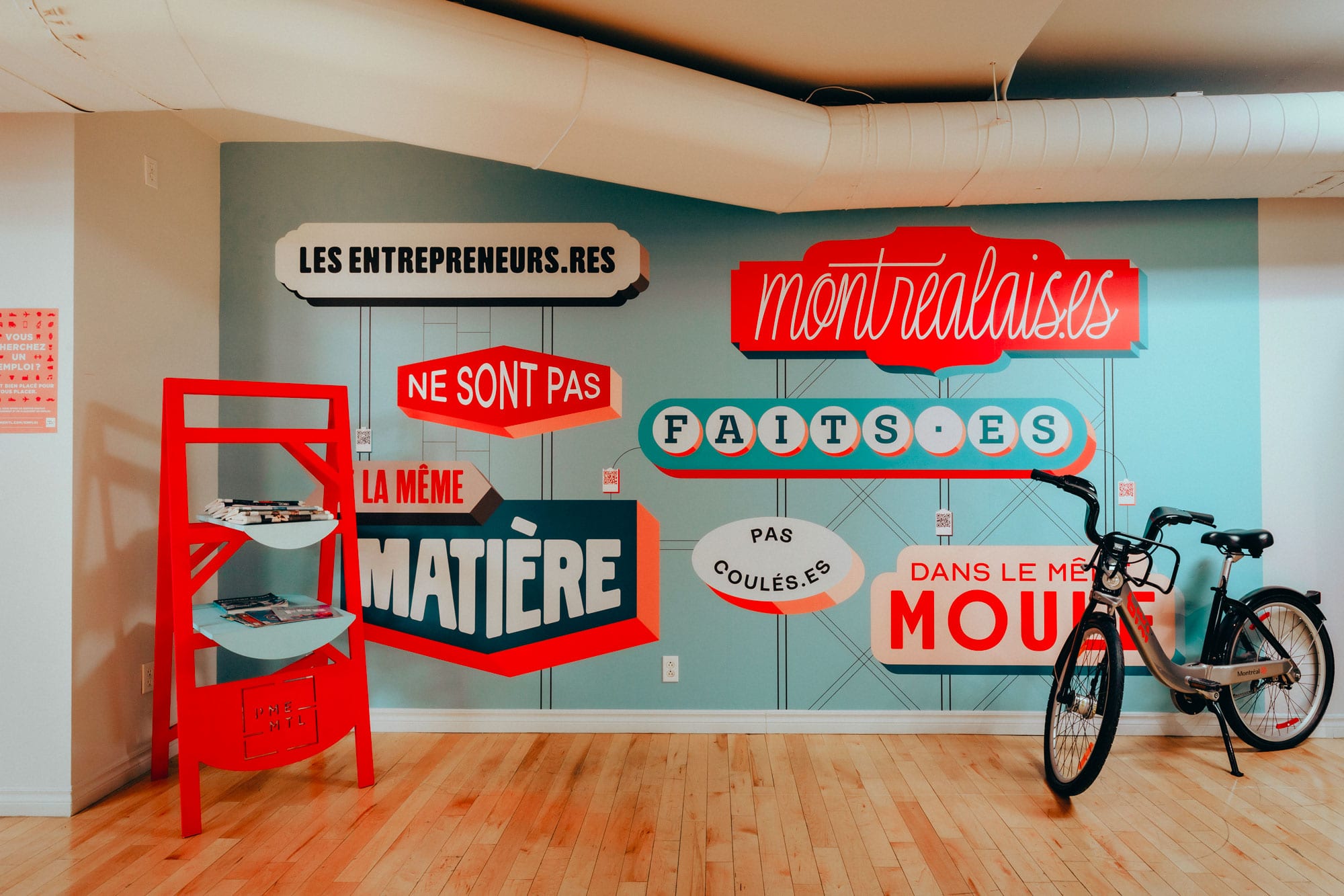 Office Space Design - PME MTL - Interactive Mural by MASSIVart and Paprika