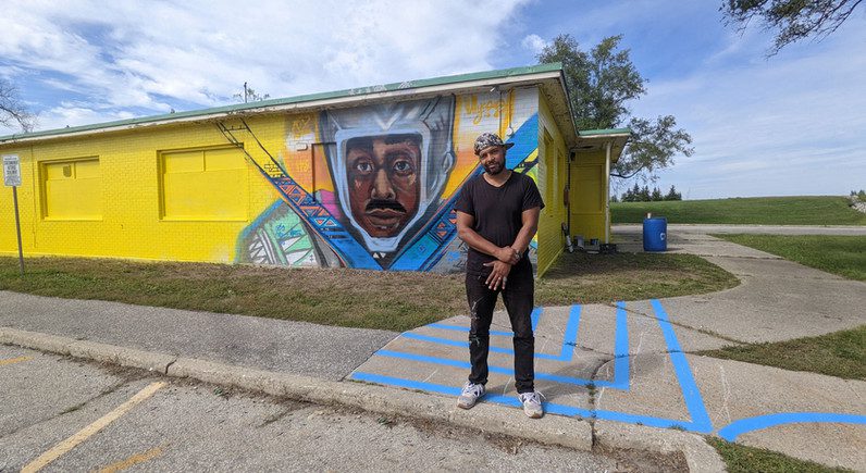 Ulysses Curtis Mural by Danilo Deluxo - XOXO Downsview