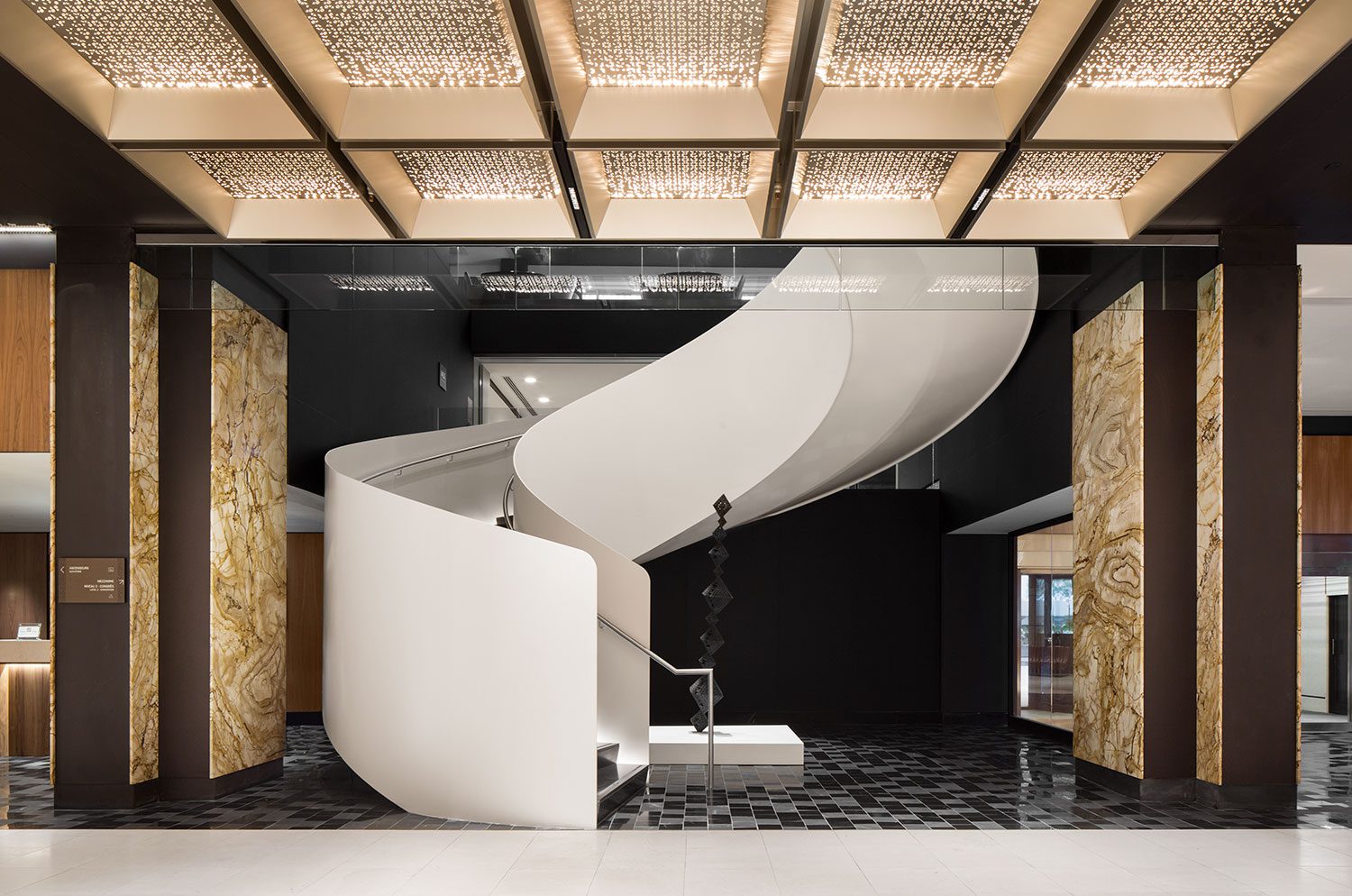 Asset Repositioning - Hospitality & Hotels - Beautiful Lobby with art integrations - Fairmont The Queen Elizabeth Montreal