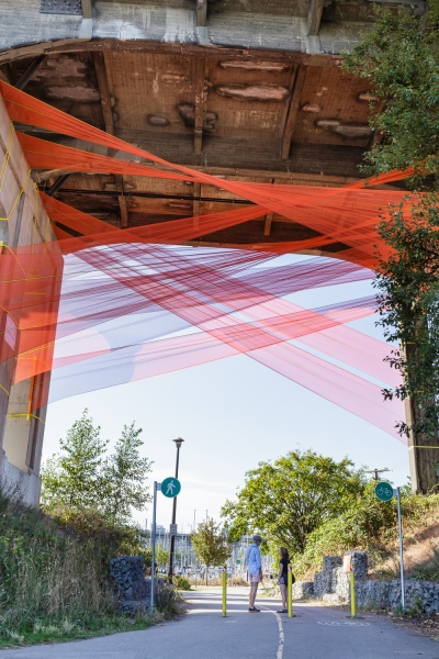 Breathtaking Art Installations Made with Recycled Materials (Part One) - City Fabric by Rebecca Bayer and Matthew Soules 