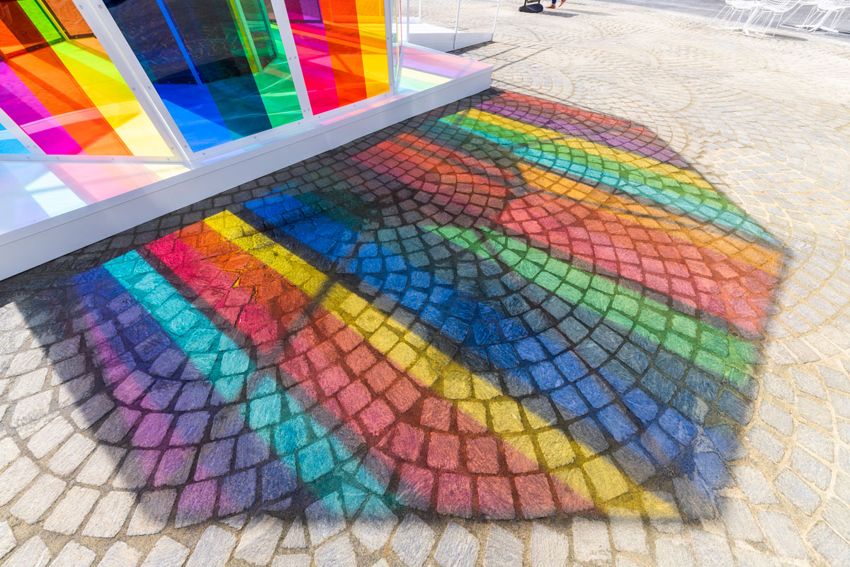 Public Art installation Hymn to the Big Wheel by Liz West - Real Estate developer Brookfield Properties - MASSIVart - New York City - Photo by Jakob Dahlin