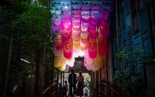 Fun Canopies Around The World - MASSIVart -Pamela Poh Sin Tan’s Endless Frames in Kuala Lumpur, Malaysia 