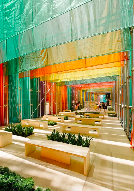 Fun Canopies Around The World - MASSIVart - DP Architects Pavillion’s Zero Waste Playground in Singapore 