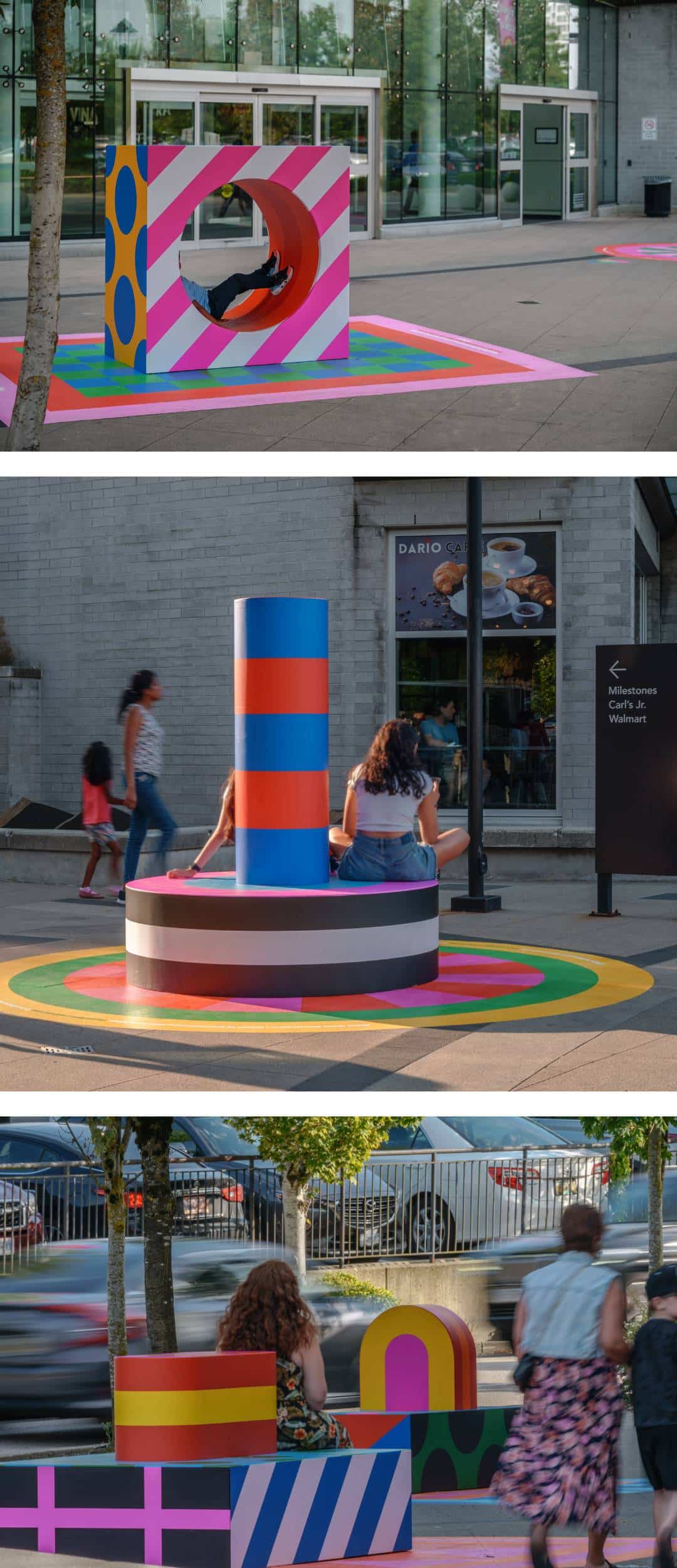 Guildford Town Centre dévoile du mobilier extérieur ludique et artistique | MASSIVart - Activation artistique