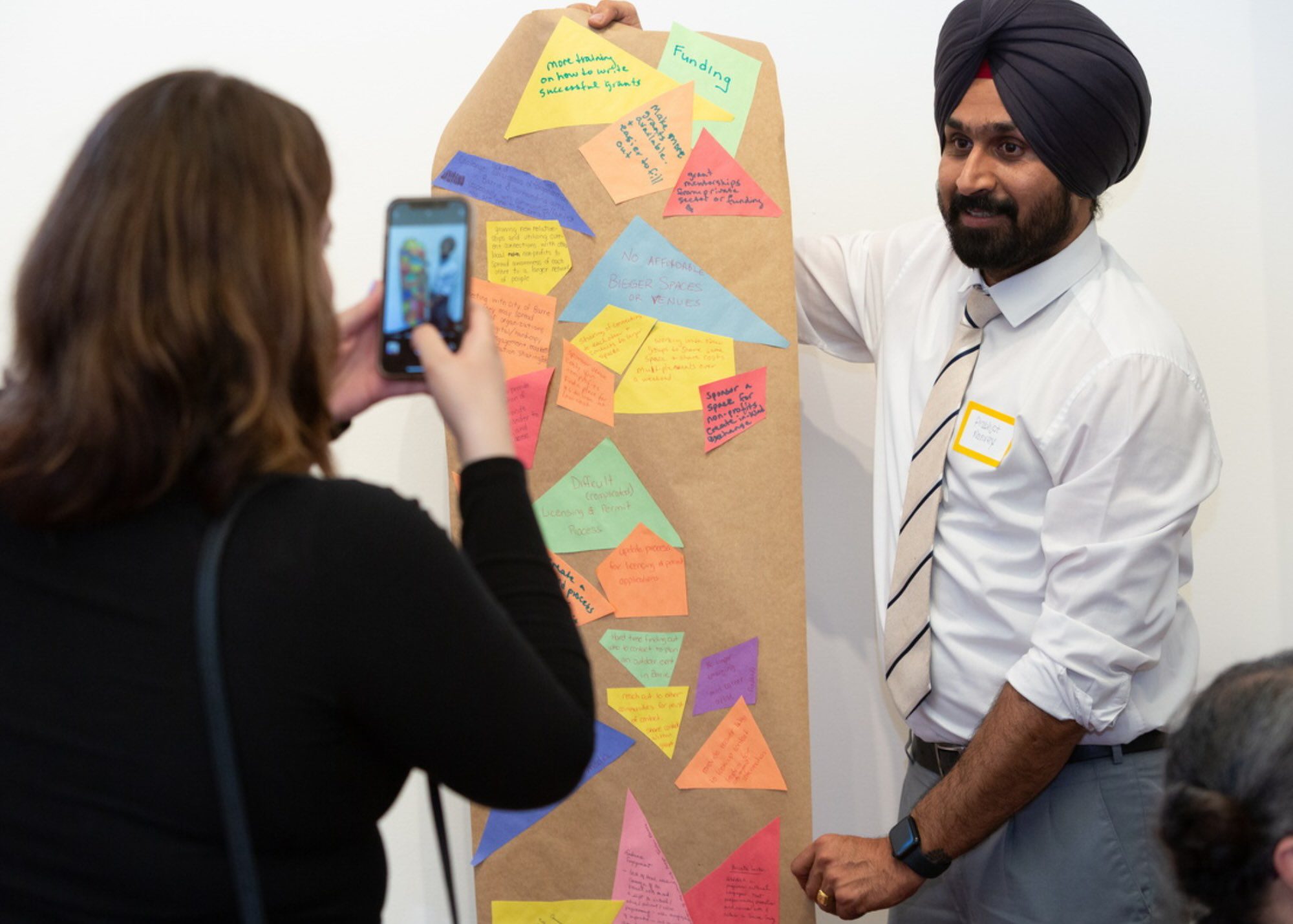 MASSIVart and the City of Barrie conducting community engagement. MASSIVart Leading Community Engagement Events in Barrie for the City’s Cultural Master Plan Update and Public Art Strategy - Photo by Tanja-Tiziana